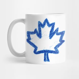 Blue Leaf Mug